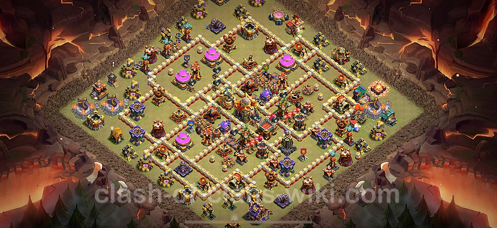 Die Clan War Base RH16 + Link 2025 - COC Rathaus Level 16 Kriegsbase (CK / CW), #2793