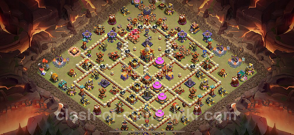 Die Anti 2 Sterne Clan War Base RH16 + Link, Anti Alles 2025 - COC Rathaus Level 16 Kriegsbase (CK / CW), #2794