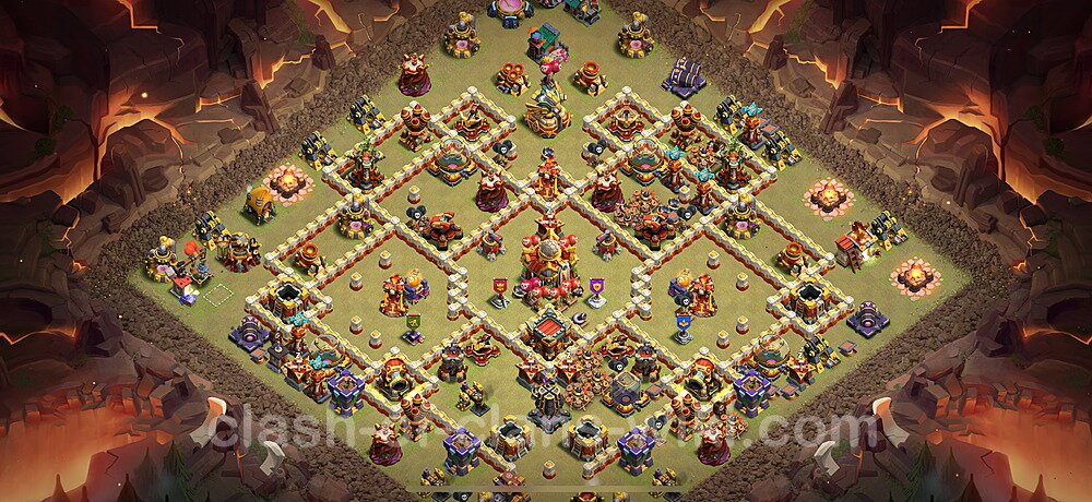 TH16 War Base Plan with Link, Anti Everything, Copy Town Hall 16 CWL Design 2025, #2888
