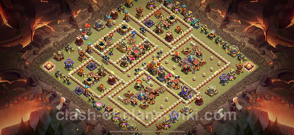 TH16 War Base Plan with Link, Anti Everything, Copy Town Hall 16 CWL Design, #2898