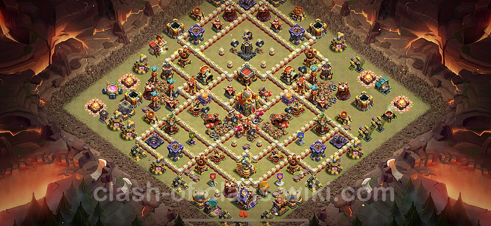 TH16 War Base Plan with Link, Anti Everything, Copy Town Hall 16 CWL Design, #2907