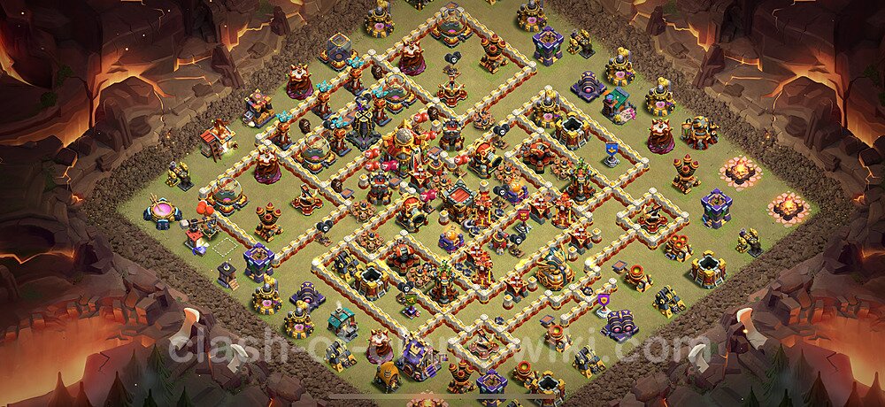 TH16 War Base Plan with Link, Anti Everything, Copy Town Hall 16 CWL Design 2026, #2922