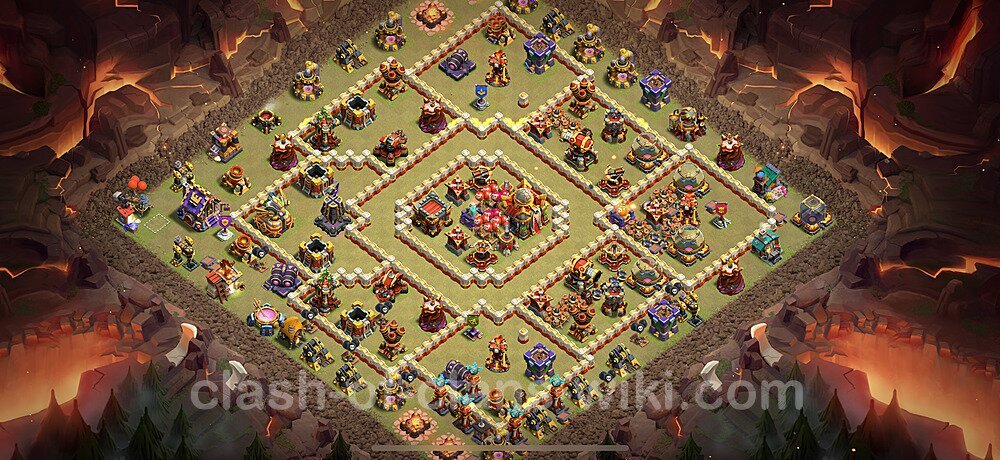TH16 War Base Plan with Link, Anti 2 Stars, Copy Town Hall 16 CWL Design 2026, #2948