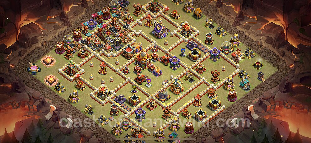 TH16 War Base Plan with Link, Anti Everything, Copy Town Hall 16 CWL Design 2026, #2951
