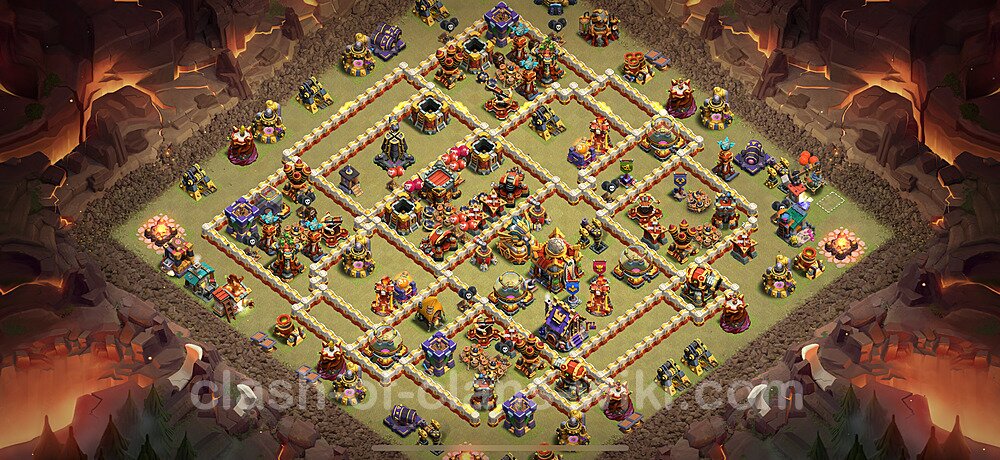 TH16 War Base Plan with Link, Anti Everything, Copy Town Hall 16 CWL Design 2025, #2953