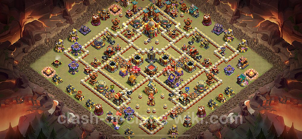 TH16 War Base Plan with Link, Anti Everything, Copy Town Hall 16 CWL Design 2025, #2959
