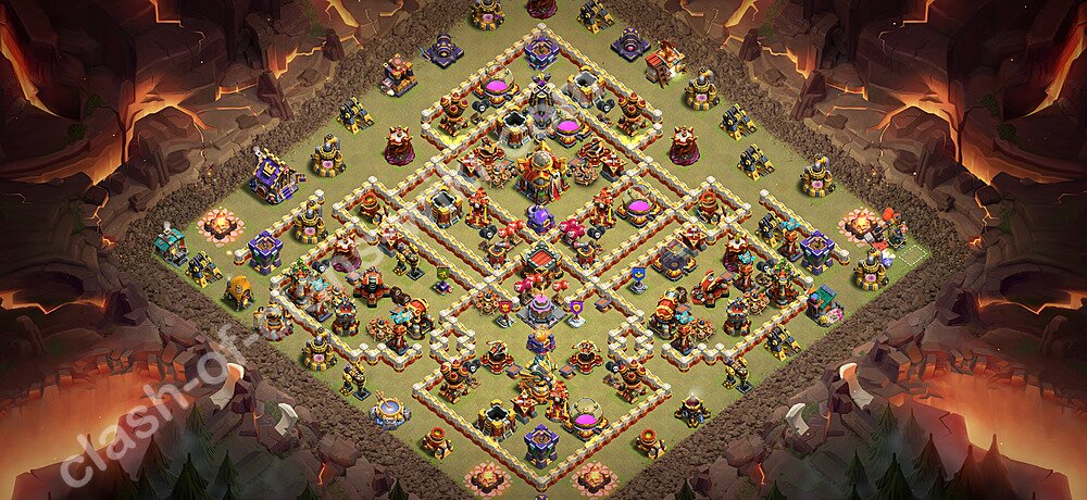 Municipio livello 16 Base di Guerra + Link - Anti 2 Stelle Disposizione Villaggio COC 2026 TH16, #2970