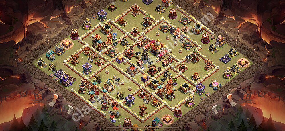 Die Clan War Base RH16 + Link, Anti Alles 2025 - COC Rathaus Level 16 Kriegsbase (CK / CW), #2999