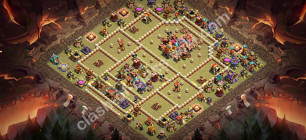 Die Anti 3 Sterne Clan War Base RH16 + Link, Anti Alles 2026 - COC Rathaus Level 16 Kriegsbase (CK / CW), #3690