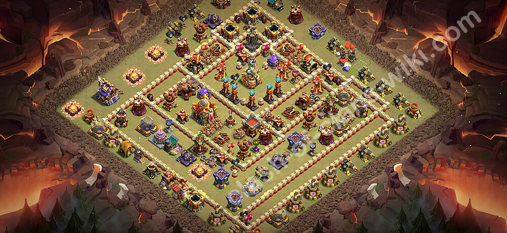 TH16 War Base Plan with Link, Copy Town Hall 16 CWL Design 2026, #3705