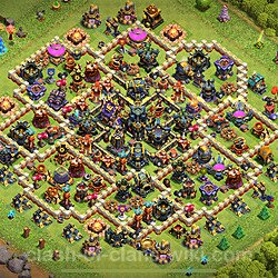 Base plan (layout), Town Hall Level 17 for trophies (defense) (#2334)