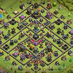 Municipio livello 17 Anti Tutto + Link - Miglior Disposizione Villaggio per Difesa COC TH17, #2445