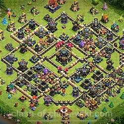 Base plan (layout), Town Hall Level 17 for trophies (defense) (#2585)