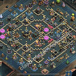 Municipio livello 17 Base + Link, Anti tutto, Ibrido - Miglior Disposizione Villaggio per Difesa COC 2026 TH17, #2653