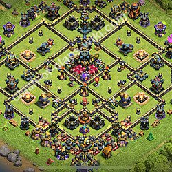 Top Anti 2 Etoiles Base HDV 17 + Lien (Link), Anti tout 2026 - Hôtel de Ville 17 Défense Base Copier, #2727