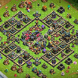 Die Anti 3 Sterne Base RH17 + Link, Anti Alles 2026 - COC Rathaus 17 Kopieren Base, #3362