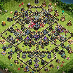 Gute Base für Verteidigung RH17 + Link, Legend League 2026 -  COC Rathaus 17 Kopieren Base, #3373