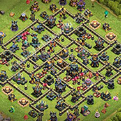 Municipio livello 17 Anti 3 Stelle Base + Link - Miglior Disposizione Villaggio per Difesa COC 2026 TH17, #3479