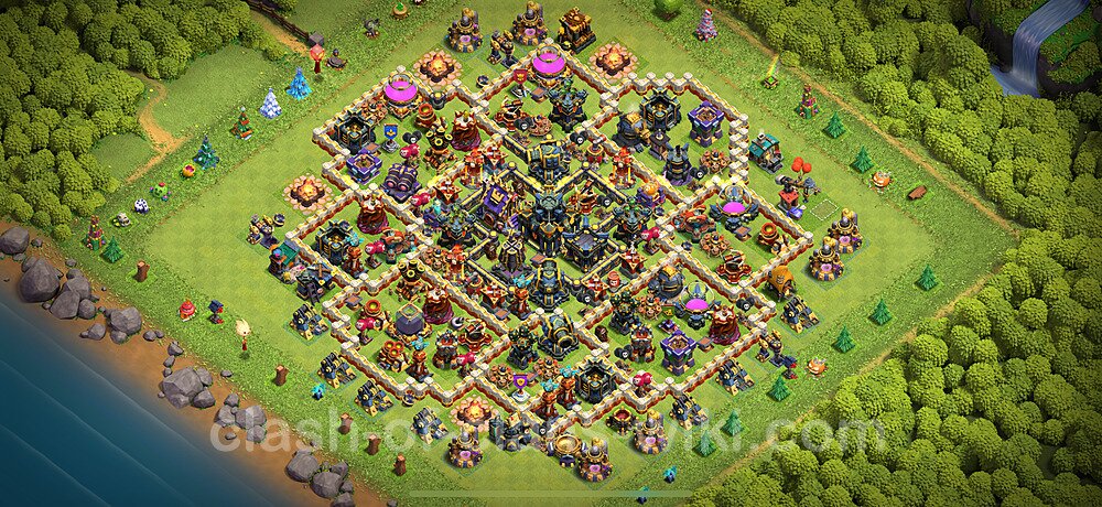 Anti Everything TH17 Base Plan with Link, Hybrid, Copy Town Hall 17 Design 2024, #2334