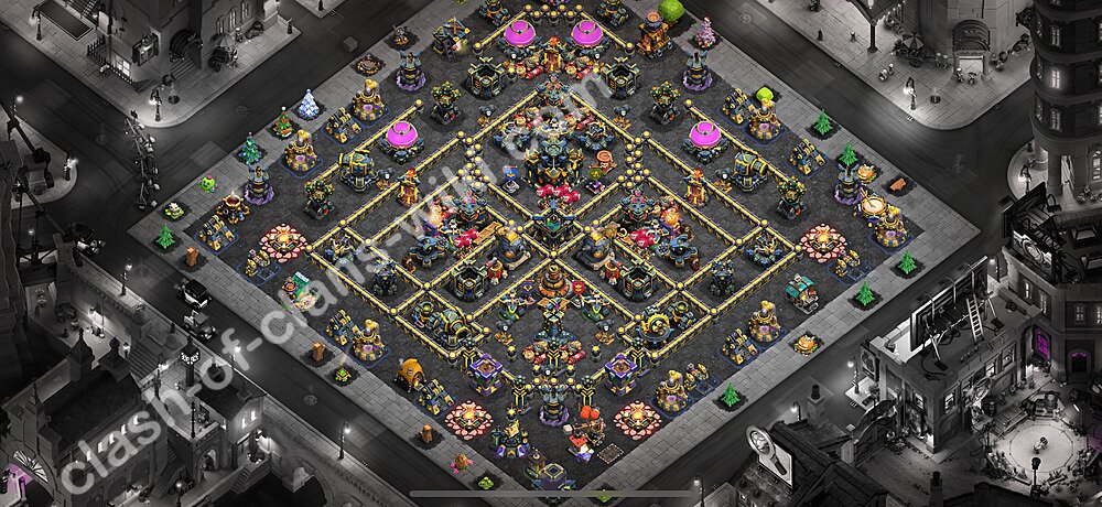 Municipio livello 17 Base + Link - Miglior Disposizione Villaggio per Difesa COC 2026 TH17, #2720