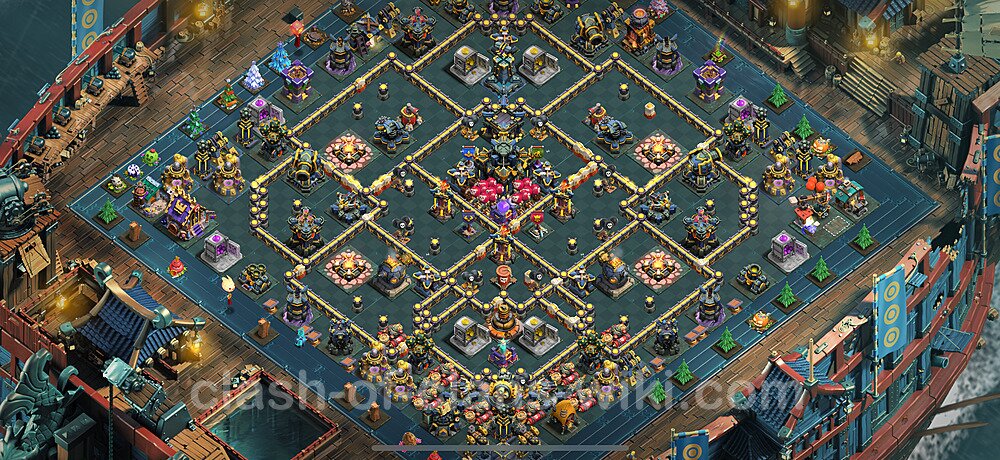TH17 Anti 2 Stars Base Plan with Link, Anti Everything, Copy Town Hall 17 Base Design 2025, #2727