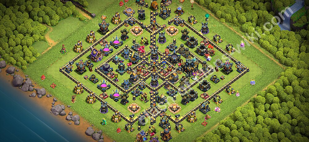 Anti Everything TH17 Base Plan with Link, Copy Town Hall 17 Design 2026, #3490