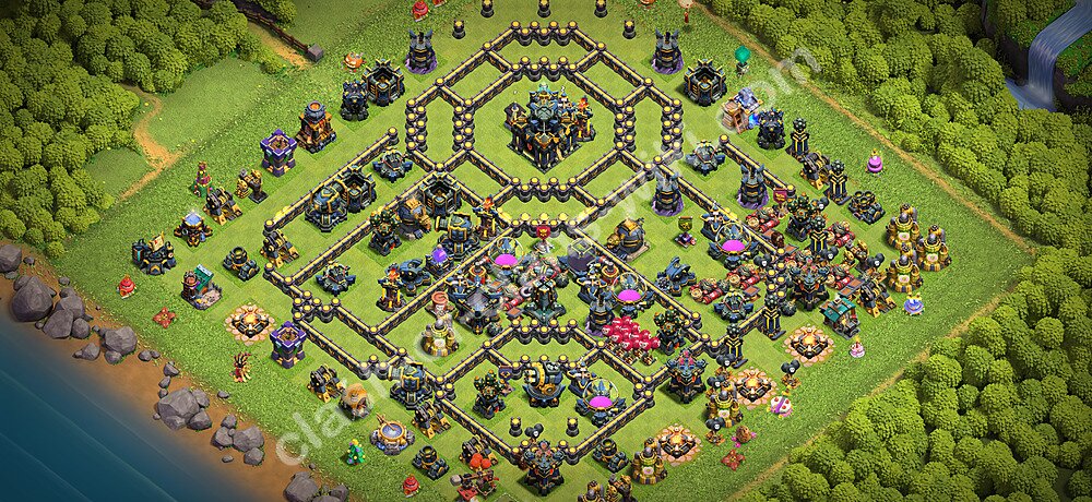 Anti Everything TH17 Base Plan with Link, Copy Town Hall 17 Design 2026, #3526