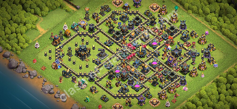 Anti Everything TH17 Base Plan with Link, Legend League, Copy Town Hall 17 Design 2026, #3633