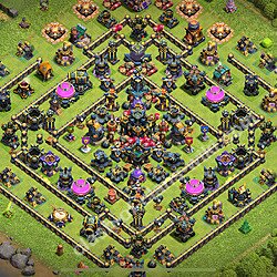 Municipio livello 17 Base + Link, Anti 2 stelle, Ibrido - Miglior Disposizione villaggio per Farming COC 2026 TH17, #2250