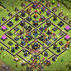 Municipio livello 17 Base + Link, Anti 3 stelle - Miglior Disposizione villaggio per Farming COC 2026 TH17, #2273