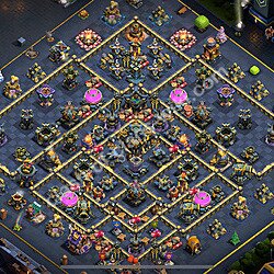 Municipio livello 17 Base + Link, Anti 3 stelle - Miglior Disposizione villaggio per Farming COC 2026 TH17, #2313