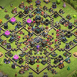 Base plan TH17 (design / layout) with Link, Anti 3 Stars for Farming 2026, #2319