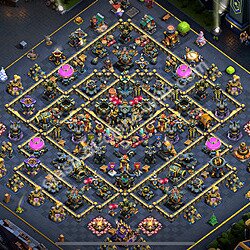 Municipio livello 17 Base + Link, Anti 3 stelle - Miglior Disposizione villaggio per Farming COC 2026 TH17, #2333