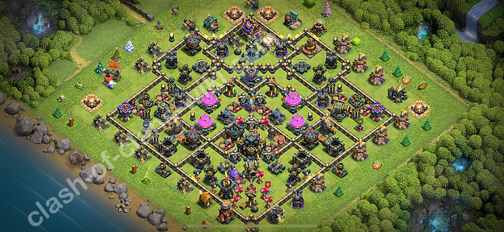 Base plan TH17 (design / layout) with Link, Anti 3 Stars for Farming 2026, #2264