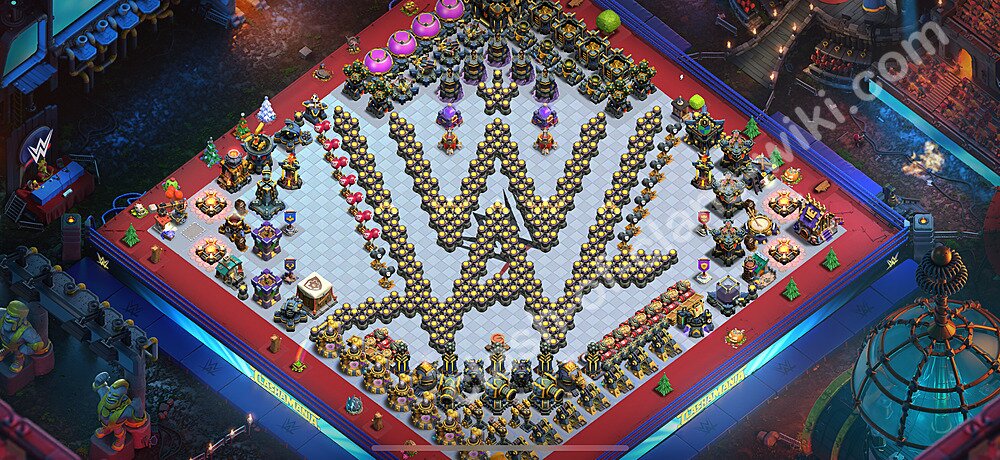 Municipio livello 17 Funny Troll Base + Link - Miglior Disposizione Villaggio COC 2026 TH17, #2565