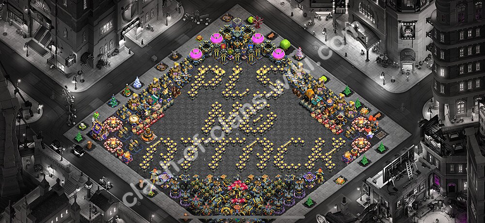 Municipio livello 17 Funny Troll Base + Link - Miglior Disposizione Villaggio COC 2025 TH17, #2690