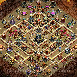 Municipio livello 17 Base di Guerra + Link - Anti 2 Stelle Disposizione Villaggio COC TH17, #2269