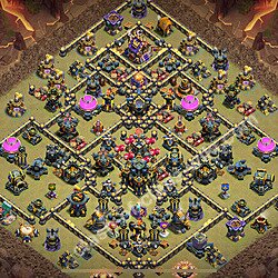 Municipio livello 17 Base di Guerra + Link - Anti 3 Stelle Disposizione Villaggio COC 2026 TH17, #2279