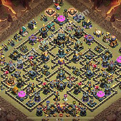 Municipio livello 17 Base di Guerra + Link - Anti 3 Stelle Disposizione Villaggio COC 2026 TH17, #2280