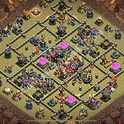 Municipio livello 17 Base di Guerra + Link, Anti Air / Electro Dragon, Ibrido - Miglior Disposizione Villaggio COC 2026 TH17, #2484