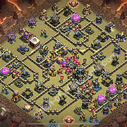 Municipio livello 17 Base di Guerra + Link, Ibrido - Miglior Disposizione Villaggio COC 2026 TH17, #2621