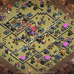 Municipio livello 17 Base di Guerra + Link, Anti 2 stelle, Ibrido - Miglior Disposizione Villaggio COC 2026 TH17, #2675