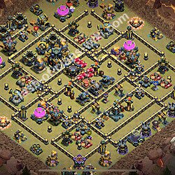 Municipio livello 17 Base di Guerra + Link - Anti 3 Stelle Disposizione Villaggio COC 2026 TH17, #2725