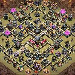 Municipio livello 17 Base di Guerra + Link, Anti tutto - Miglior Disposizione Villaggio COC 2026 TH17, #2802