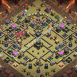 Base War TH17 dengan Link, Salin Desain Liga Perang Klan (CWL) Balai Kota 17 2026, #2969