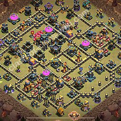 Die Base Rathaus LvL 17 für Clan Krieg (#3001)