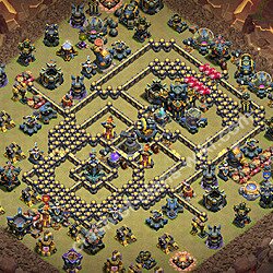 TH17 War Base Plan with Link, Copy Town Hall 17 CWL Design 2026, #3434