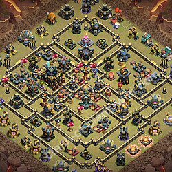 Top Anti 3 Etoiles Base de Guerre HDV 17 + Lien (Link), Anti Air / Electro Dragon 2026 gdc - Hôtel de Ville 17 Base Copier, #3482