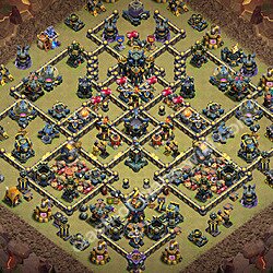 Base plan (layout), Town Hall Level 17 for clan wars (#3502)