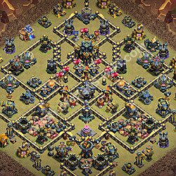 Die Anti 3 Sterne Clan War Base RH17 + Link 2026 - COC Rathaus Level 17 Kriegsbase (CK / CW), #3502